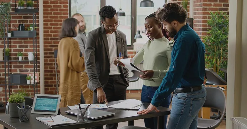 Discussing Customer-first AI with the team